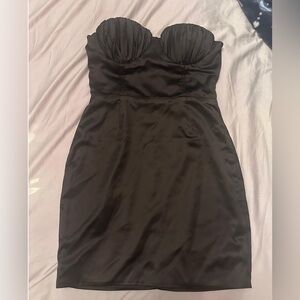 Black Satin Dress